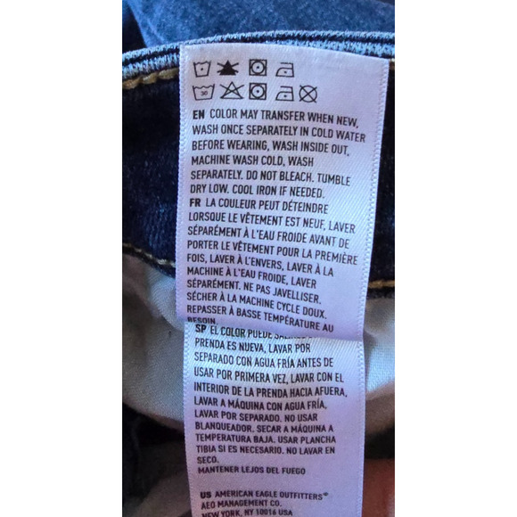 American Eagle Jegging Women's 00 Short Blue Next Level Stretch Distressed - Picture 7 of 16
